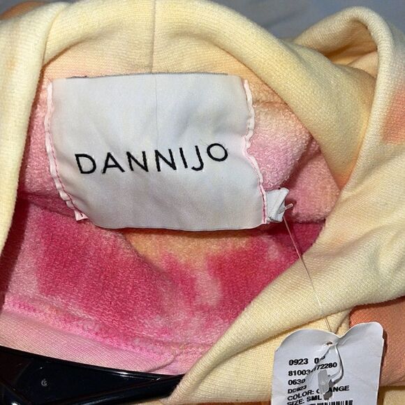 Dannijo Sweatshirt womens Size Small  tie dye Hoodie Kai cotton Pullover New - Picture 6 of 8